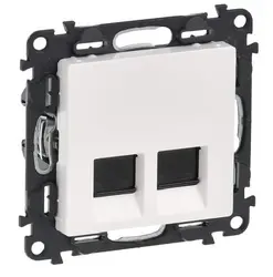 РОЗЕТКА 2xRJ45 CAT 6A. STP VALENA LIFE LEGRAND - БЯЛ