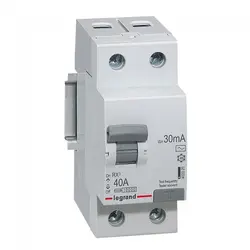 ДЕФЕКТНОТОКОВА ЗАЩИТА RX-3 2Р 40А 30mA 6kA LEGRAND