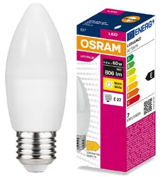 LED ЛАМПА VALUE CLB60 806lm/827 E27 LEDVANCE