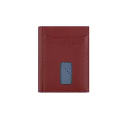 Кожен портфейл Bugatti Secure Slim Mini, червен