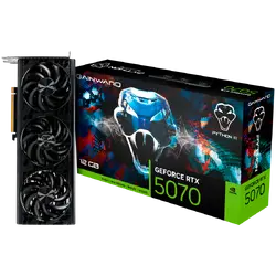Gainward GeForce RTX 5070 Python III 12GB GDDR7 192 bit, 1x HDMI 2.1b, 3x DP 2.1b, 3 Fan, 1x 16-pin pwr connector, 650W, board size 291.9 x 116.5 x 41.3 mm, NE75070019K9-GB2050T