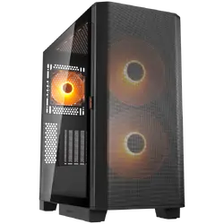 COUGAR AIRFACE FLO RGB PC Case, Mid Tower, Black