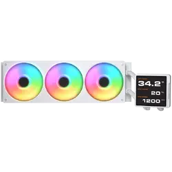 COUGAR Poseidon Vistek Pro ARGB 360 AiO Liquid Watercooling - White