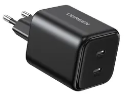 ЗАРЯДНО УСТРОЙСТВО X526 220V 2xUSB-C 45W GaN mini UGREEN - ЧЕРЕН