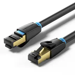 Vention Кабел LAN SFTP Cat.8 Patch Cable - 5.0M Black 40Gbps - IKABJ
