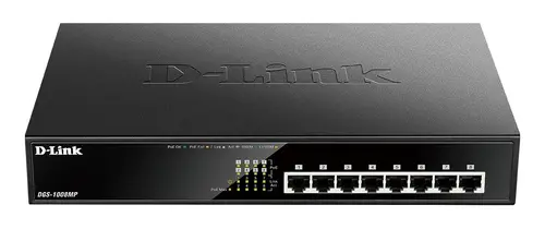 Комутатор, D-Link 8-Port Desktop Gigabit PoE+ Switch