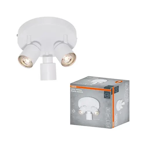 LED ОСВЕТИТЕЛНО ТЯЛО SPOT PRIMAL WHITE 3XGU10 PLATE LEDVANCE - WHITE