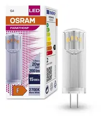 LED ЛАМПА PARATHOM  PIN CL 20 1,8W/827 G4 LEDVANCE