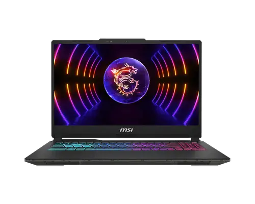 Лаптоп, MSI Cyborg 15 A13VEK, i5-13420H (8C/12T, up to 4.60GHz, 12 MB), GeForce RTX 4050 6GB GDDR6 194 AI TOPS, 15.6" FHD (1920x1080), 144Hz, IPS-Level, 16GB RAM 5200MHz, 512GB PCIe Gen4x4 SSD, WiFi 6E, BT5.3, 4-Zone RGB Kbd, NO OS, 53.5Whr, 1.98 kg