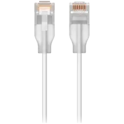 Ubiquiti UACC-Cable-Patch-EL-0.3M-W Nano-thin patch cable with 2.5 GbE support designed to show Etherlighting effects