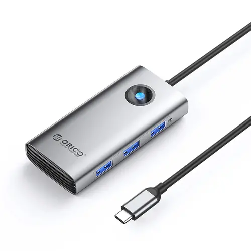 Orico докинг станция Docking Station Type-C - PW11-6P25R-GY-BP - HDMI, USB-A x 3, PD100W x 1, LAN (2.5Gbps)