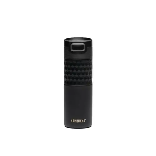 Термочаша ​от неръждаема стомана Kambukka Etna Grip с термокапак 3 в 1 Snapclean®, 500 мл, Black Velvet