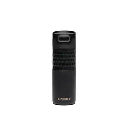 Термочаша ​от неръждаема стомана Kambukka Etna Grip с термокапак 3 в 1 Snapclean®, 500 мл, Black Velvet