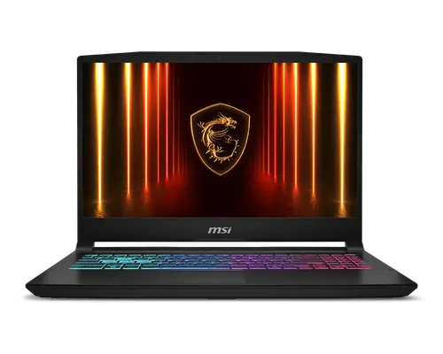 Лаптоп, MSI Katana 15 HX B14WEK,  i7-14650HX (16C/24T 8P+8E up to 5.2 GHz), NVIDIA GeForce RTX 5050 8GB GDDR7 440 AI TOPS, 15.6" QHD (2560x1440) 165Hz, IPS-Level, 16GB DDR5 1x16 5600MHz, 1TB SSD Gen4x4, Intel WiFi 6E, BT5.3, 4 Zone RGB Kbd, NO OS, 2.4kg