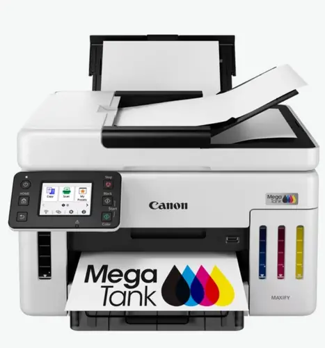 Мастилоструйно многофункционално устройство, Canon MAXIFY GX6140 All-In-One, White&Black
