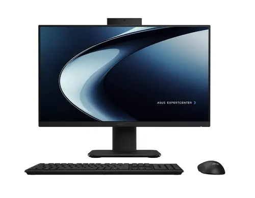 Настолен компютър - всичко в едно, Asus ExpertCenter P400, P440VAK-BPCD730,Intel  210H 2.5 GHz (12MB Cache, up to 4.8GHz, 8 Cores, 12 Threads)  23.8" FHD (1920X1080) 16:9 , AG, 16GB  (SO-DIMM), 512GB PCIE G4 SSD,Wired Keyboard , US International, No OS, Black