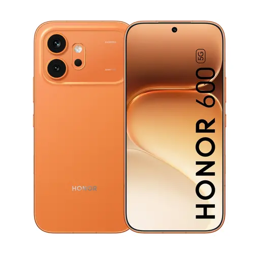 Мобилен телефон, Honor 600 512GB Orange, 6.57" 120Hz Amoled straight display, 2728x1264, Qualcomm Snapdragon 7 Gen 4 (1x2.8GHz+4x2.4GHz+3x 1.8GHz), 8GB, 512GB, 200+12MP/50MP, 6400mAh, Google Gemini,FPT, BT, USB Type-C,Android 16,  AI - powered MagicOS