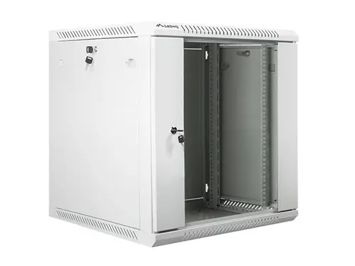Комуникационен шкаф, Lanberg rack cabinet 19" wall-mount 12U / 600x600 for self-assembly (flat pack), grey
