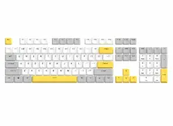 Marvo капачки за клавиатура Custom Keycap Set PBT, 104 keys, White, Yellow, Gray - MARVO-KP-04-YL