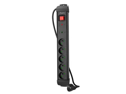 Разклонител, Lanberg Surge Protector SP1 5M 5 x French Outlets Black