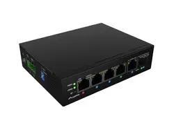 Комутатор, Lanberg Switch ILFE-4P-1Ge-1S-90 POE 1 x BT 3 x AT SFP/ETH DIN Unmanagment Fast Ethernet