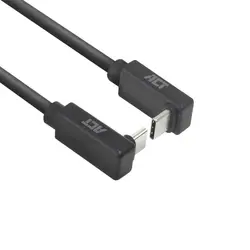ACT Кабел USB-C 10Gbps, 60W, 1м, конектори на 90° up/down angled
