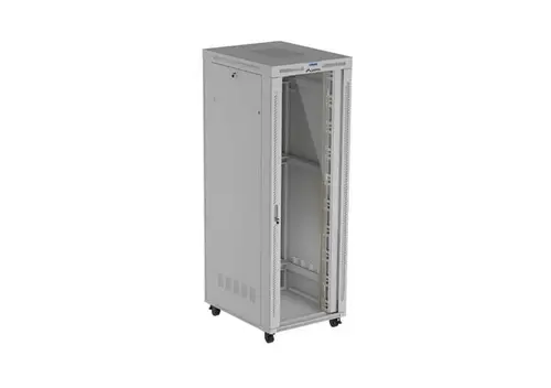 Комуникационен шкаф, Lanberg Rack Cabinet 19" Free-Standing 47U/800X1000 (FlAT Pack) With Glass Door LCD Grey V2