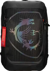 Раница, MSI Titan Gaming Backpack, Water resistant  IPX-2, Padded mesh back panel, All laptop up to 18