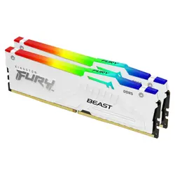 Памет, Kingston FURY Beast RGB 64GB (2x32GB) DDR5 5600 MHz CL36 White