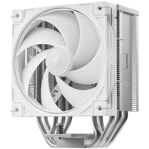 DeepCool AG400 G2 WH, CPU Air Cooler, 1x120mm PWM Fan, TDP 230W, 4 Heatpipes, White, LGA1851/1700, AMD AM5/AM4, 125x92x152 mm(LxWxH), 2Y, R-AG400-WHNPMG2-G
