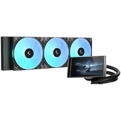 DeepCool LT360 VISION ARGB, 360mm CPU Liquid Cooler, 3x120mm PWM ARGB Fans, 4.5