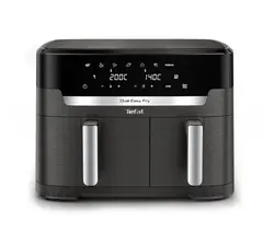 Уред за здравословно готвене, Tefal EY942HE0 Xxl Dual Easy Fry Coal Eu