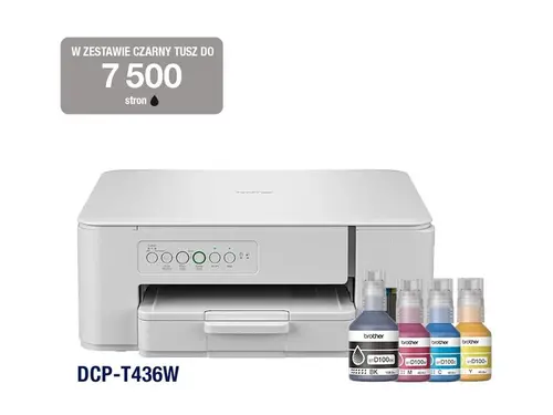 BROTHER DCPT436WYJ1 Color Inkjet A4 MFP Ink Tank System 16/9ipm Wireless AirPrint White
