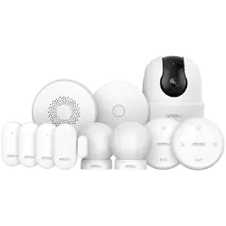 Imou Alarm Kit 3, 1-ZG2 gateway, 2-Motion sensor ZP1, 4-door window sensors ZD1, 1-Alarm Siren ZR1, 2-Remote control ZB1, 1-RANGER 2C 3MP