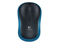 МИШКА LOGITECH M185 - Оптична / Optical - Wireless / Безжична - USB - Blue - PN 910-002236