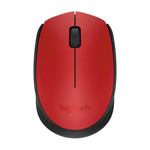 МИШКА LOGITECH M171 - Wireless / Безжична  - Red Black - PN 910-004641