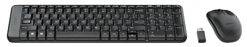 КОМПЛЕКТ МИШКА + КЛАВИАТУРА LOGITECH MK220 US - Wireless / Безжична - Black - БЕЗ БДС КИРИЛИЗАЦИЯ  (WITHOUT BDS CYRILLIC) - PN 920-003161