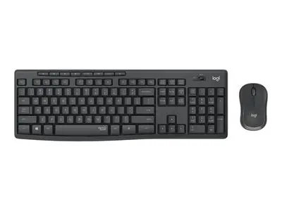 КОМПЛЕКТ МИШКА + КЛАВИАТУРА LOGITECH MK295 DE - Wireless / Безжична  - БЕЗ БДС КИРИЛИЗАЦИЯ  (WITHOUT BDS CYRILLIC) - НЕМСКИ! - Graphite - PN 920-009794