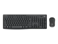 КОМПЛЕКТ МИШКА + КЛАВИАТУРА LOGITECH MK295 DE - Wireless / Безжична  - БЕЗ БДС КИРИЛИЗАЦИЯ  (WITHOUT BDS CYRILLIC) - НЕМСКИ! - Graphite - PN 920-009794