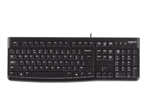 КЛАВИАТУРА LOGITECH K120U US USB - С БДС КИРИЛИЗАЦИЯ   (WITH BDS CYRILLIC) - Black - PN 920-002508