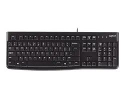 КЛАВИАТУРА LOGITECH K120U US USB - С БДС КИРИЛИЗАЦИЯ   (WITH BDS CYRILLIC) - Black - PN 920-002508
