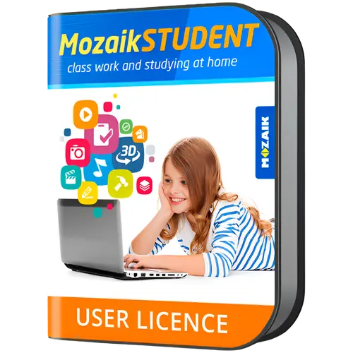 Mozaik STUDENT license for all platform, for one student, 1 year