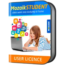 Mozaik STUDENT license for all platform, for one student, 1 year