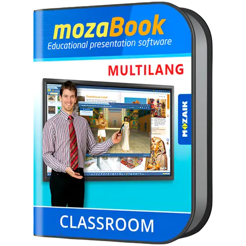 mozaBook MULTILANG - 40 languages / one device/ 1 Yearinteractive educational presentation software for teachers