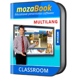 mozaBook MULTILANG - 40 languages / one device/ 1 Yearinteractive educational presentation software for teachers