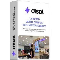 Displ, Targeted Digital Signage with Visitors Insights, 1 year license
