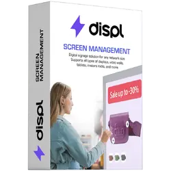 Displ, Digital Signage CMS, Screen Management type, 1 year
