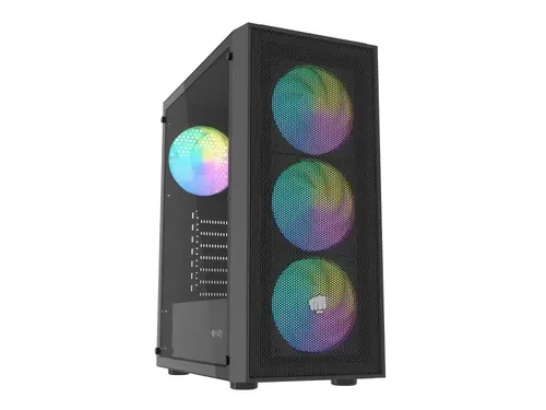 Кутия за компютър, Fury PC Case Shobo SH8 ARGB Midi Tower, Window, Black