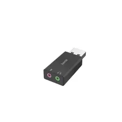 HAMA Външна звукова карта USB-А, 2 x 3.5 mm аудио жак, стерео