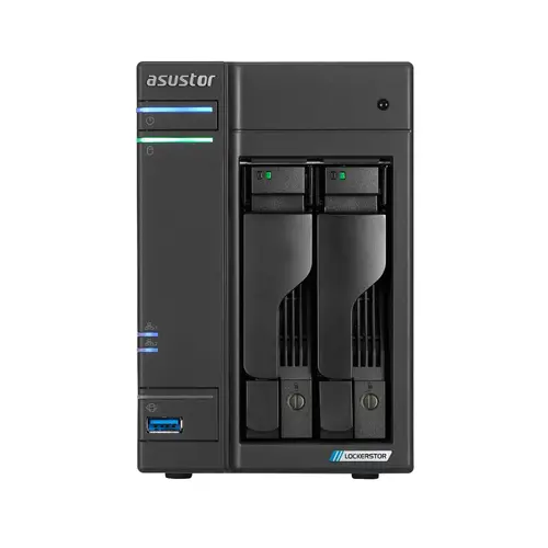 Мрежов сторидж, Asustor Lockerstor AS6702T, 2 Bay NAS, Intel Jasper Lake 4C 2.0 GHz, 4GB DDR4 SODIMM, M.2 NVMe x4 slots (Diskless), USB 3.2 Gen 2x2, Dual 2.5GbE Ports, WOW (Wake on WAN), AES-NI hardware encryption, MyArchive (support btrfs and snapshot), SSD Caching Мрежов сторидж, Asustor Lockerstor AS6702T, 2 Bay NAS, Intel Jasper Lake 4C 2.0 GHz, 4GB DDR4 SODIMM, M.2 NVMe x4 slots (Diskless), USB 3.2 Gen 2x2, Dual 2.5GbE Ports, WOW (Wake on WAN), AES-NI hardware encryption, MyArchive (support btrfs and snapshot), SSD Caching